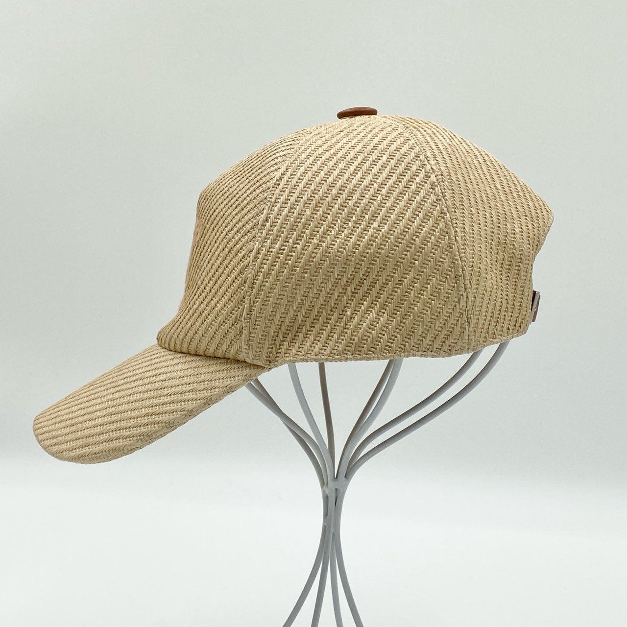 i4 《美品》 MAX MARA マックスマーラ 25SS Jez Baseball Cap ジェズ ベースボールキャップ ベージュ ロゴ刺繍 帽子 サイズ調節可能t18r