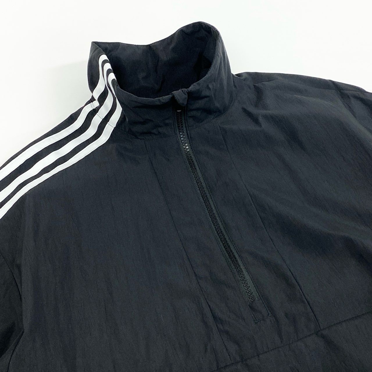 11f12 《美品》 Y-3 ワイスリー 3S NYL HZ ハーフジップ トラックジャケット JD9796 XS ブラック オーバーサイズ Yohji Yamamoto ヨウジヤマモト