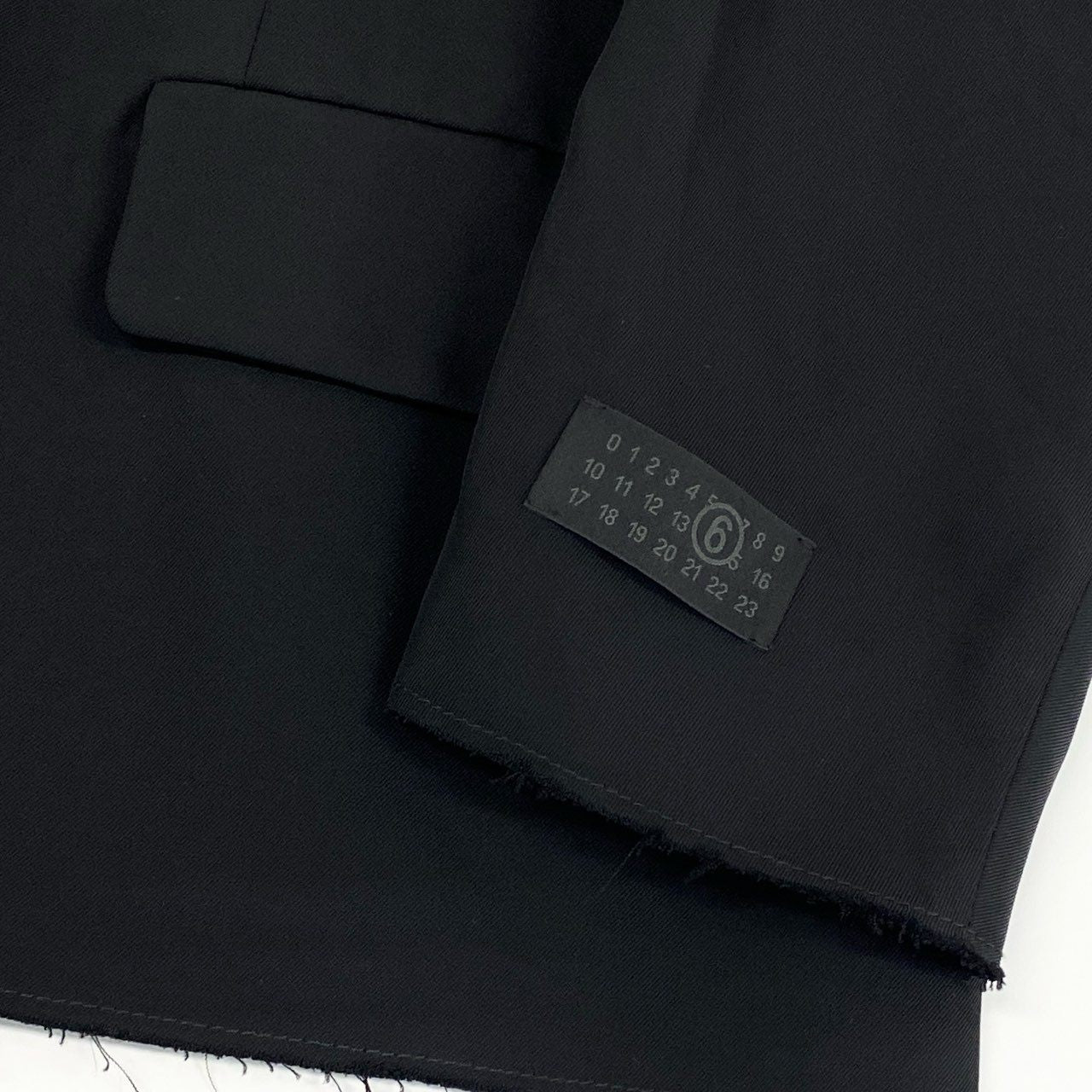 46e9 《未使用品》 MM6 Maison Margiela エムエムシックス メゾンマルジェラ 2024-25AW ダブルブレスト ブレザー S62BN0105 38 ブラック 現行 ジャケット タグ付き