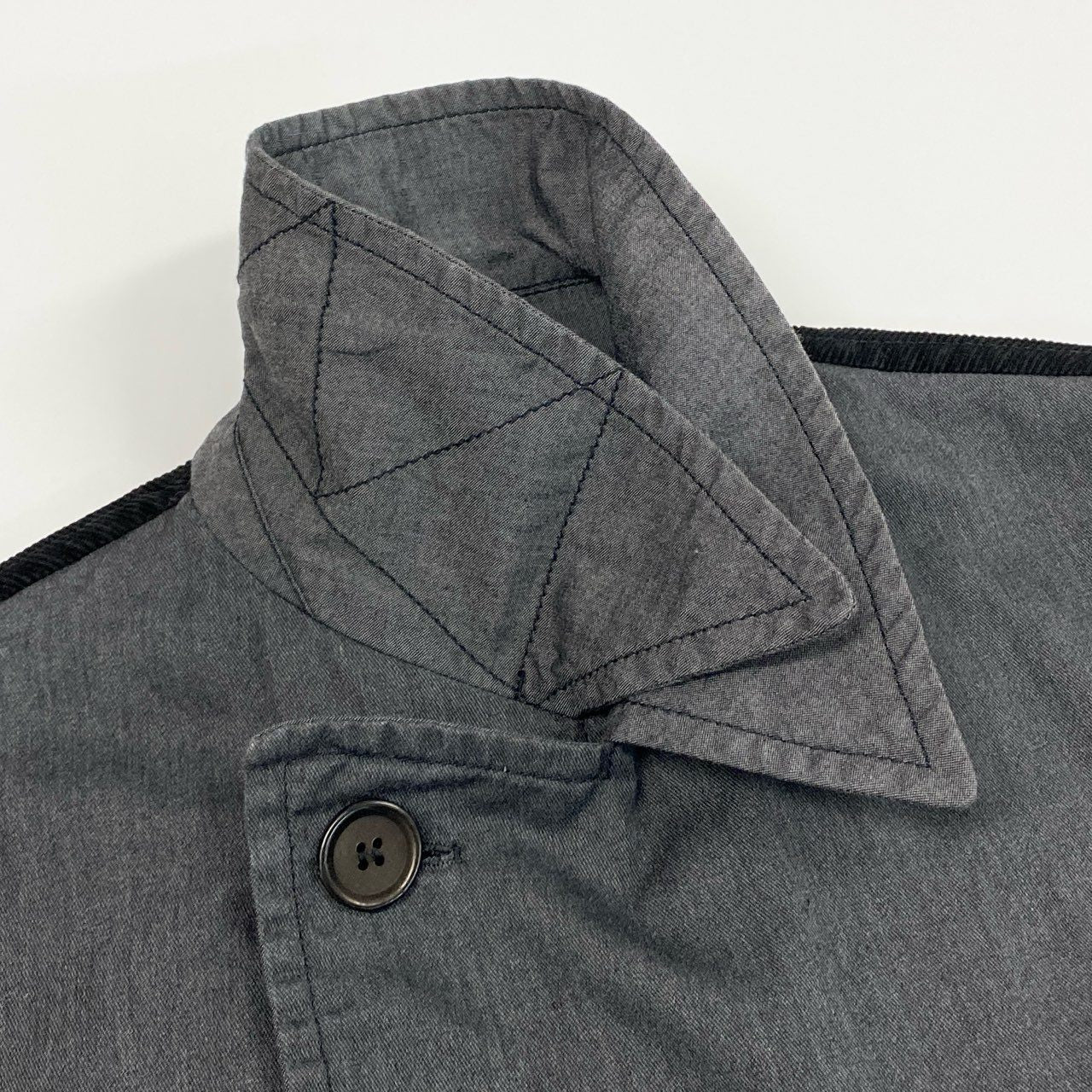 7i25 《美品》COMME des GARCONS SHIRT コムデギャルソン シャツ ダブルブレスト ピーコート 切替ジャケット 異素材 W24163 XSサイズ マルチカラー メンズk02i