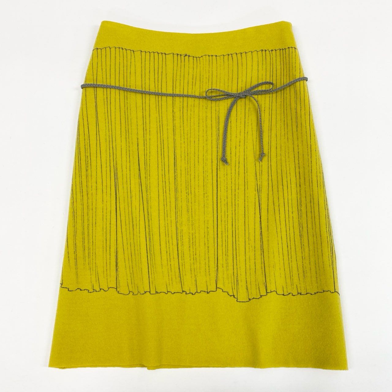 54l25 mina perhonen ミナ ペルホネン pleats フレアスカート 膝丈 