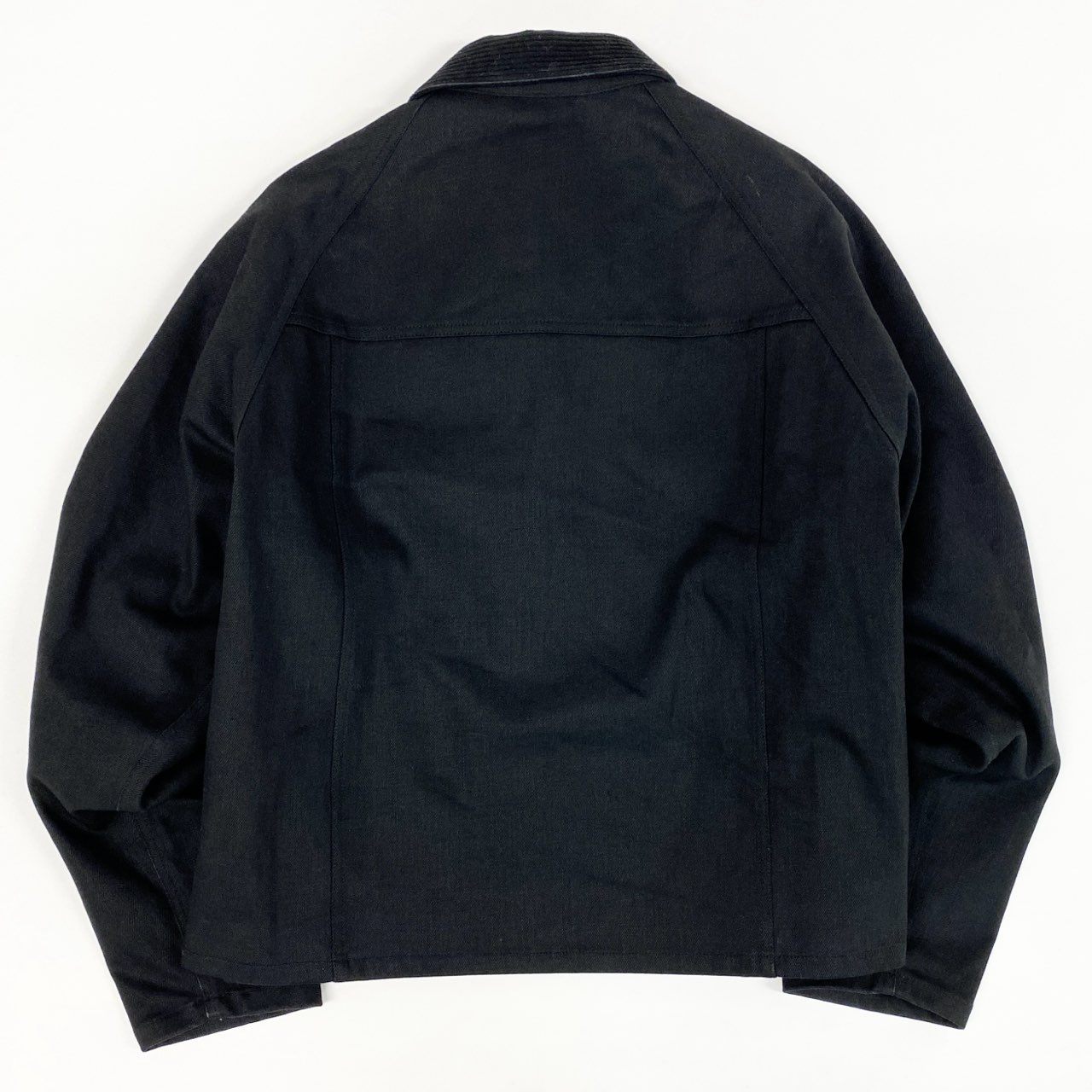38d28 【新品タグ付き】 A.P.C. × Babour アーペーセー バブアー SPEY スペイ デニムジャケット Gジャン 251MCAS173 サイズL ブラック 25ss 腕章ワッペン ノンワックス
