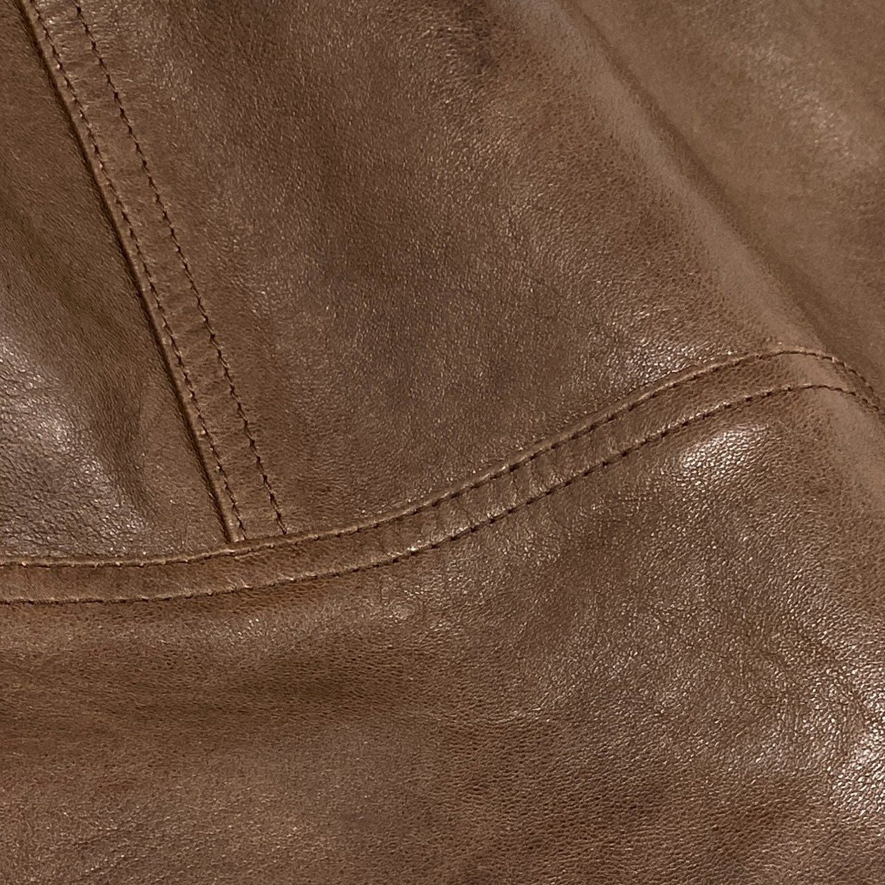 14h29 《未使用保管品》CELINE セリーヌ ワックスウエスタンブルゾン ラムスキン レザージャケット 23AW 2EG62602V 46サイズ ブラウン メンズ 男性用k02i