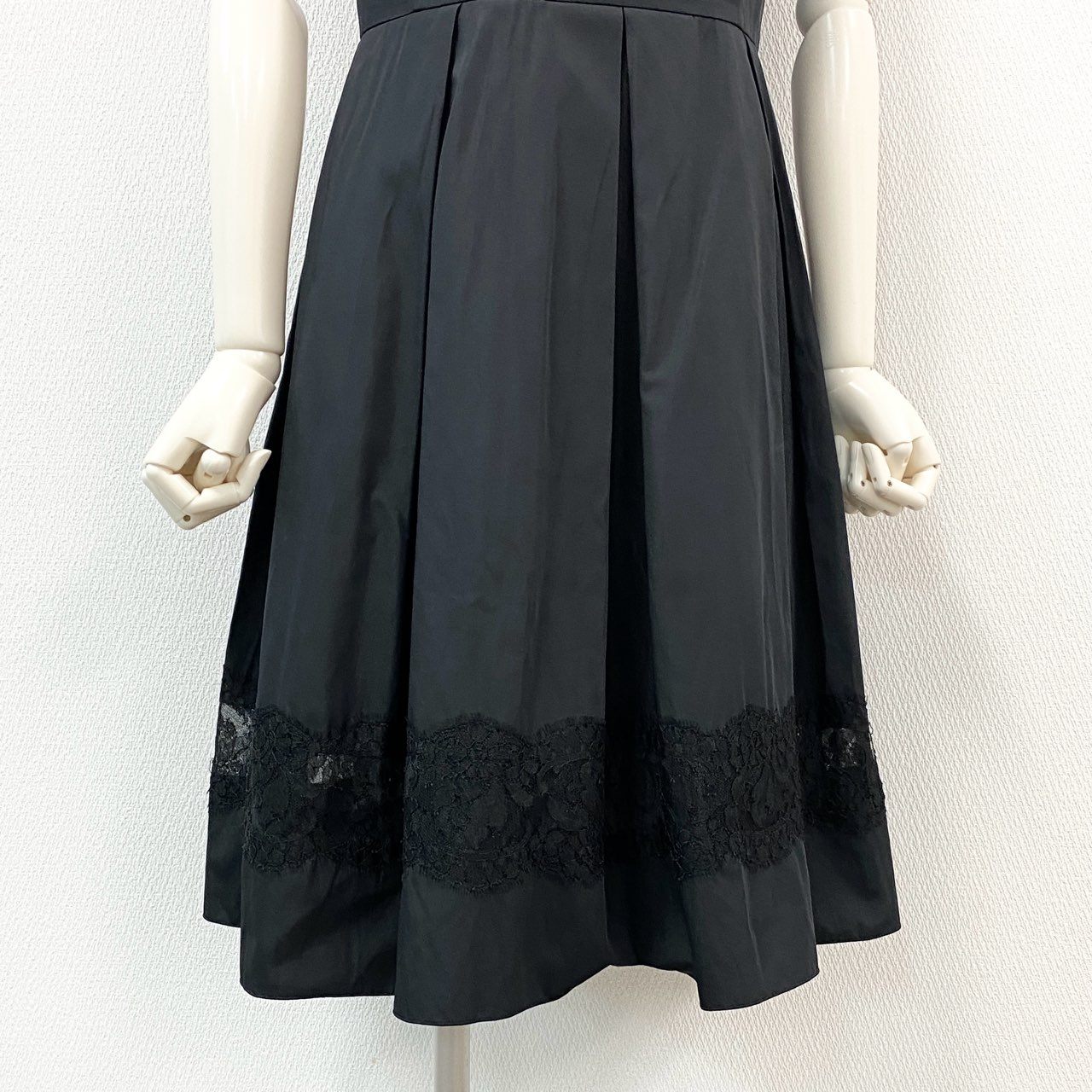 60f20 Rene basic ルネ ベーシック Dress Emma ドレス エマ ワンピース 5416130 38 ブラック ノースリーブ レース 日本製