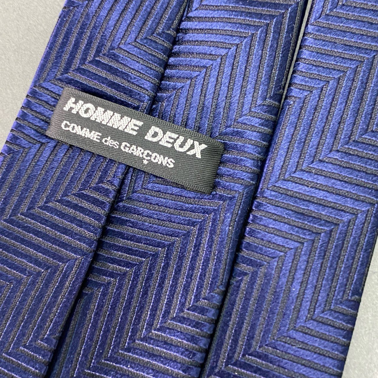 g24 COMME des GARCONS HOMME DEUX コムデギャルソンオムドゥ 幾何学 ネクタイ ネイビー メンズ 男性用 ドレス フォーマル_
