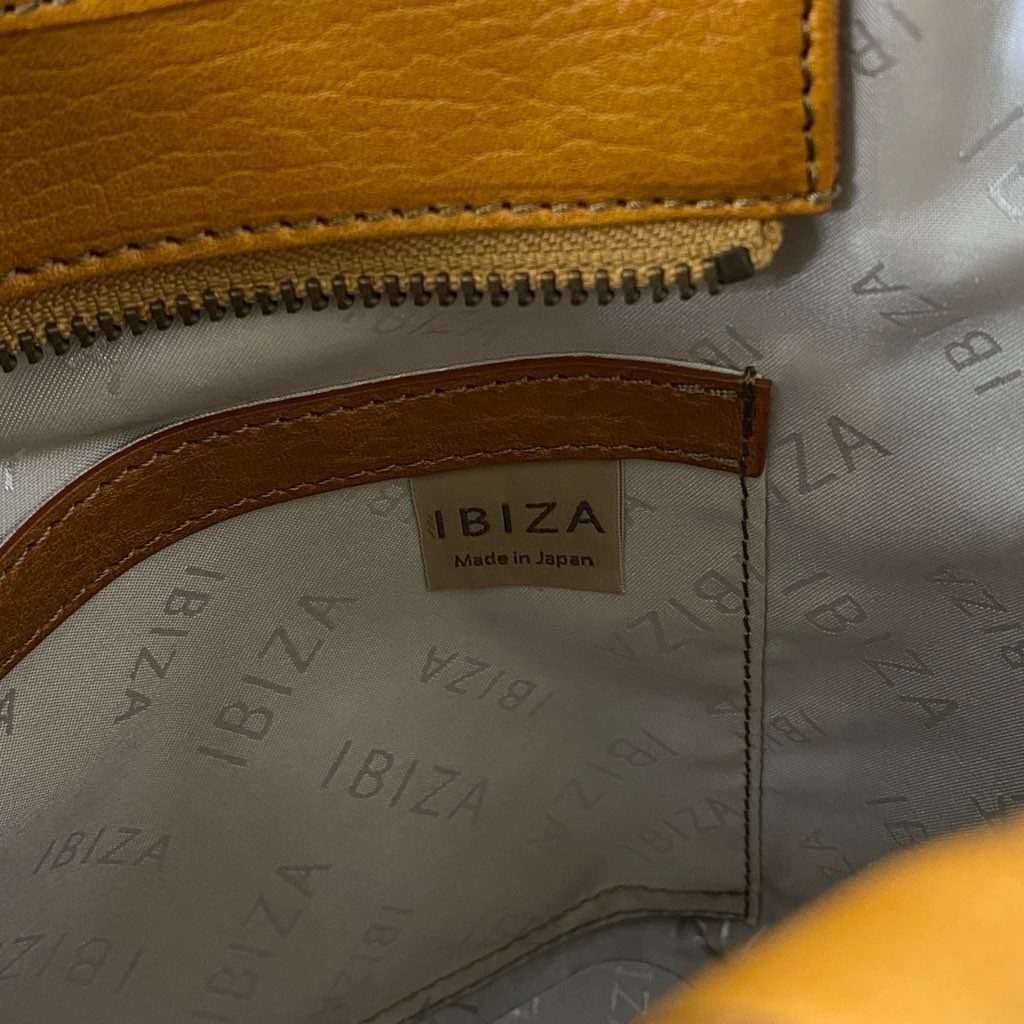 Gh4 《美品》 IBIZA イビザ ガジェータ 2way ショルダーバッグ ハンドバッグ カットワーク装飾 ブラウン レザー レディース バッグ 鞄
