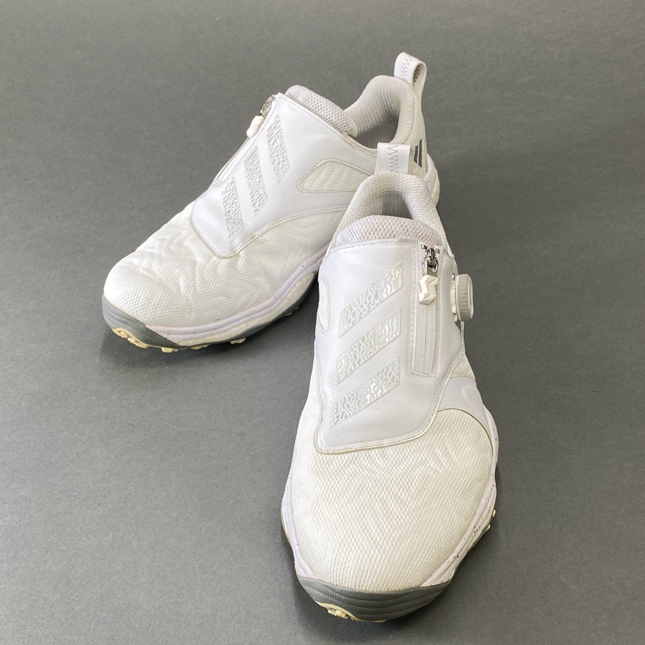 1g28 adidas アディダス Codechaos Boa 25 コードカオス ボア ゴルフシューズ 27.5cm ホワイト GOLF スポーツ ディスク スパイク