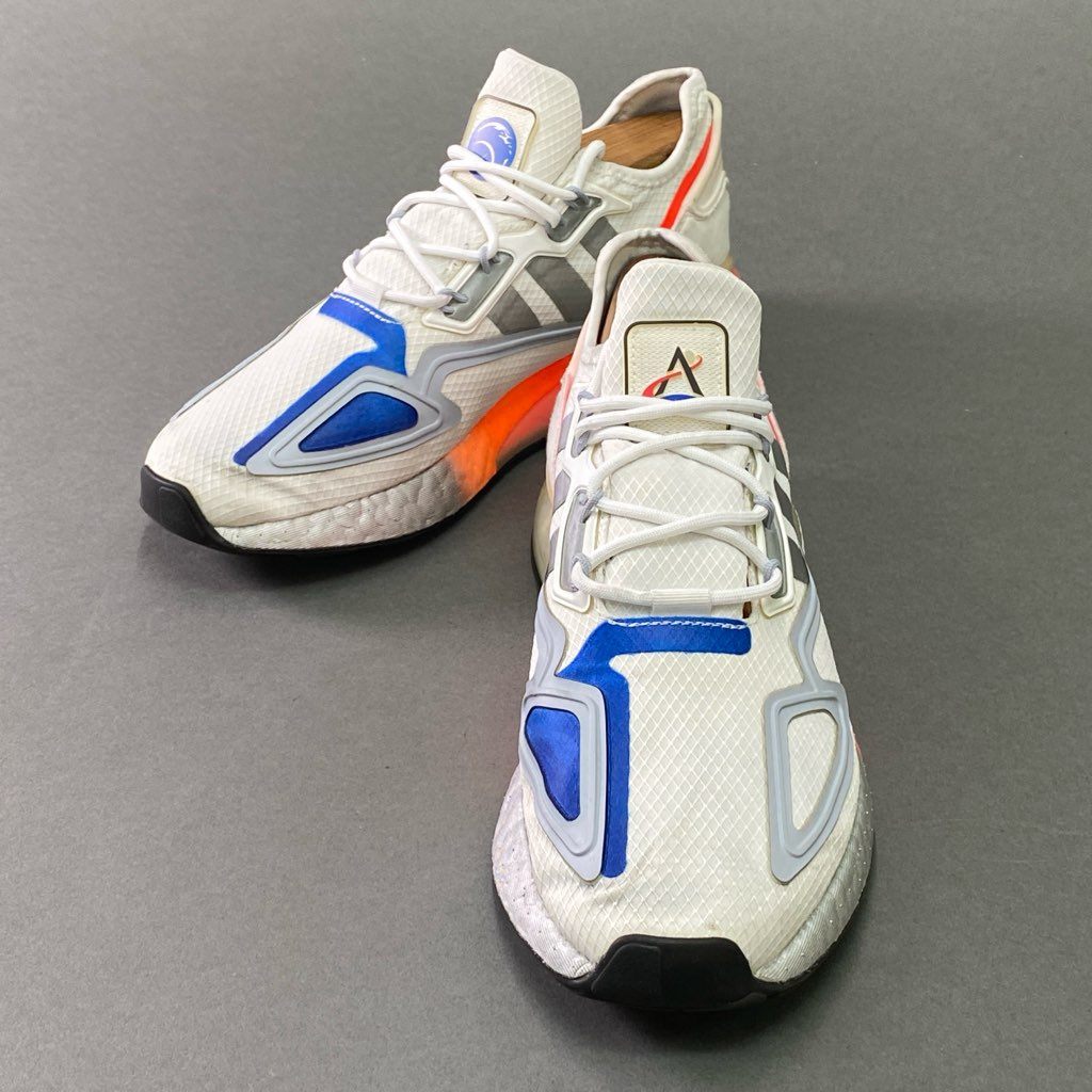 7e10 adidas アディダス NASA ナサコラボ ZX 2K BOOST ブースト FY5725 26cm ホワイト スニーカー シューズ