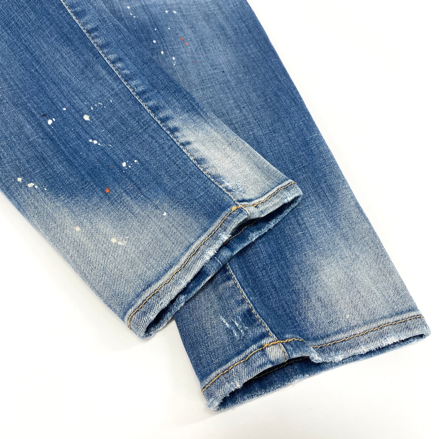 21i29 《美品》DSQUARED2 ディースクエアード Sexy Twist Jean セクシーツイスト デニムパンツ ボトムス ヴィテージ加工 S71LB1028 S30342 46サイズ ネイビー メンズu02t
