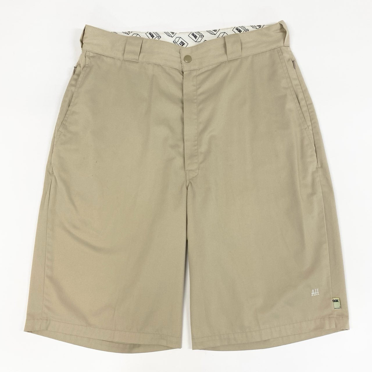 71f27 SSZ ×BEAMS エスエスズィー ah.h ビームス別注 宮下パーク ワークショーツ ショートパンツ サイズL ベージュ メンズ ストリート