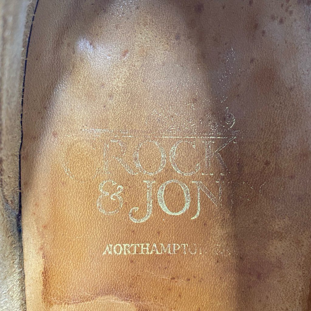 2f2 CROCKETT&JONES クロケットアンドジョーンズ コブラヴァンプ ローファー 6E キャメル レザー leather シューズ イングランド製