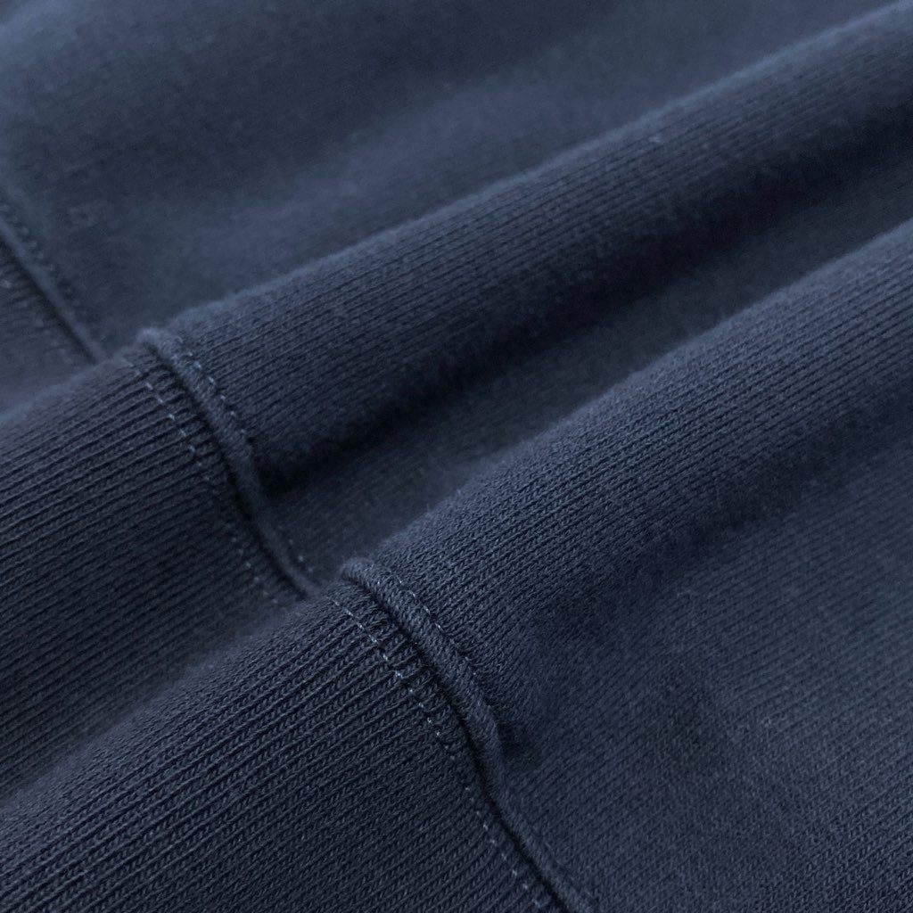 29a9 GUCCI グッチ コットンジャージー フーデット スウェットパーカー 長袖 胸元ロゴ刺繍 レディース 女性用 XS ネイビー コットン100%o07t