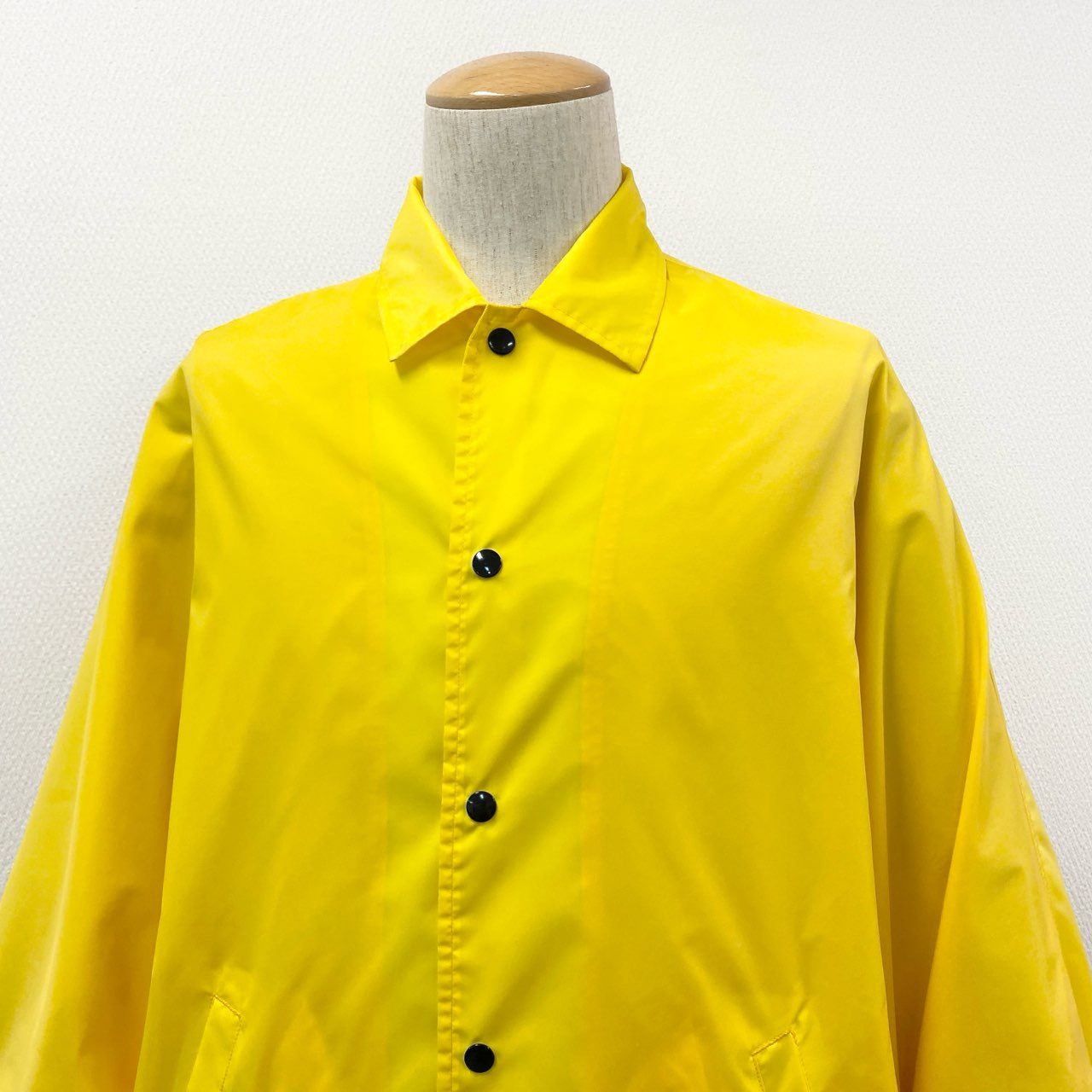 50h25 GANRYU COMME des GARCONS ガンリュウ コムデギャルソン コーチジャケット ポンチョ 羽織 オーバーサイズ AD2016 ER-J204 S イエロー ナイロン 日本製 メンズo07t