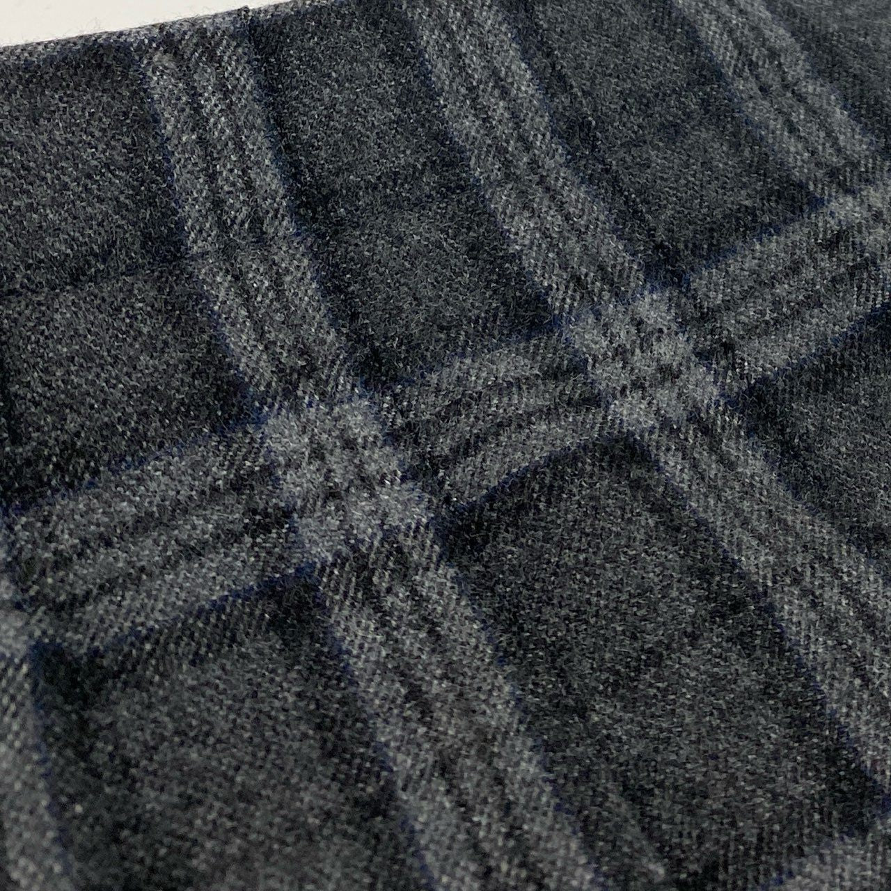 68j15 Loro Piana ロロピアーナ プリーツスカート チェックスカート 巻きスカート ウール×シルク イタリア製 36サイズ グレー系 キッズ レディースu02t
