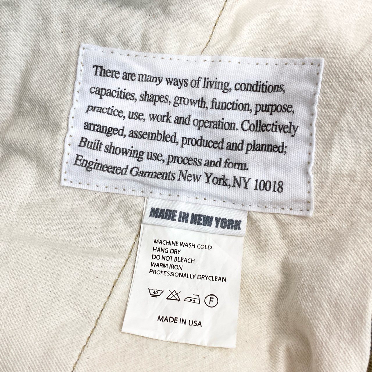 13f12 ENGINEERED GARMENTS エンジニアドガーメンツ ボトム コットンパンツ ストレートパンツ チノパン シンプル USA製 メンズ 男性用 28 ブラウン 綿100%
