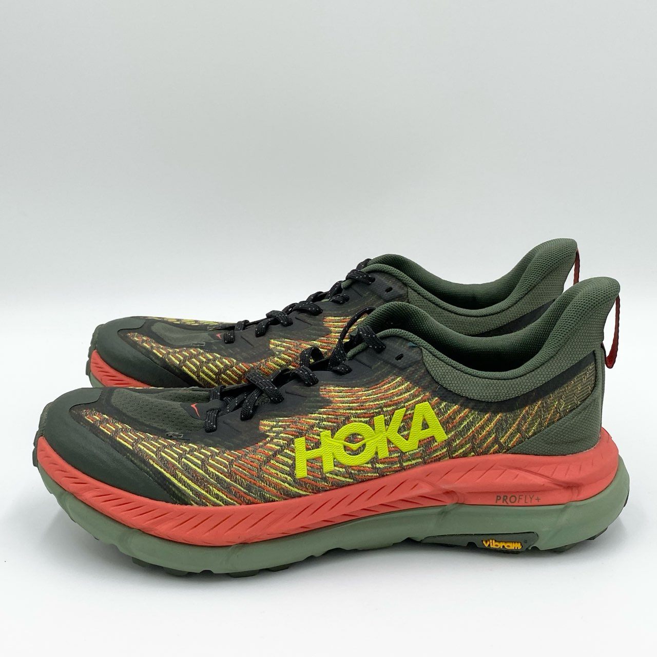 1i4 《極美品》 HOKA ONEONE ホカオネオネ MAFATE SPEED 4 マファテスピード スニーカー 28cm カーキ トレイル ランニング アウトドアt18r