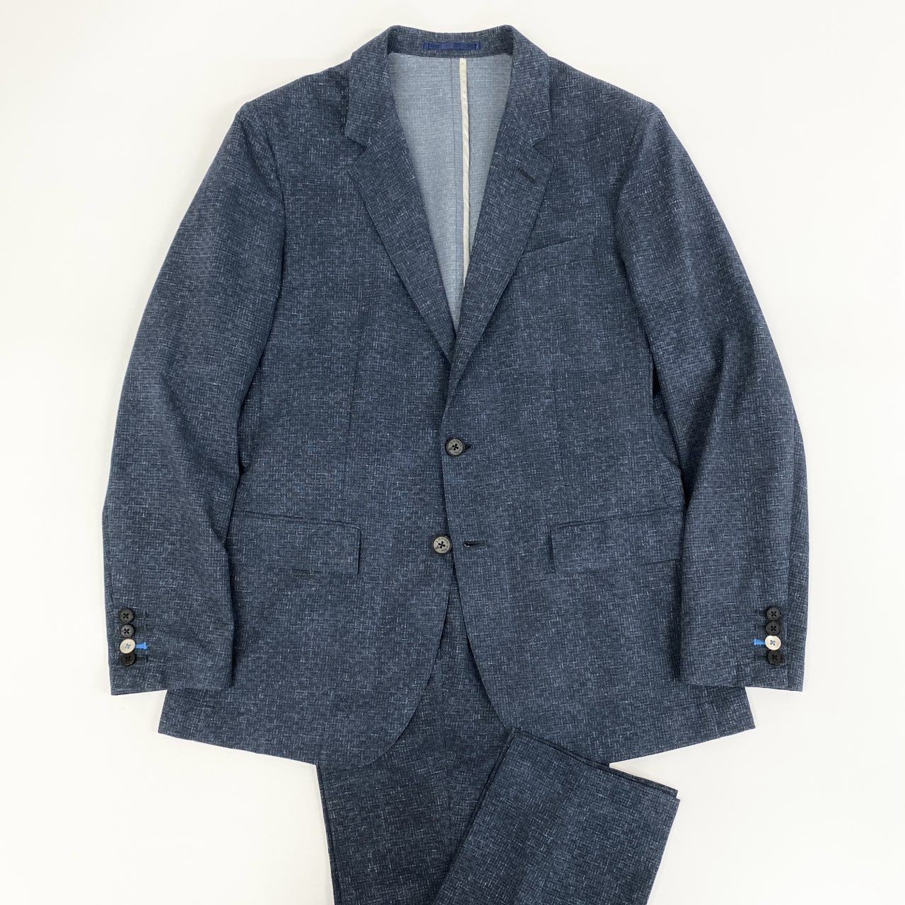 79g24 LANVIN en Bleu ランバンオンブルー セットアップスーツ ジャケット パンツ LB-6M-51711 50 ブルー メンズ_