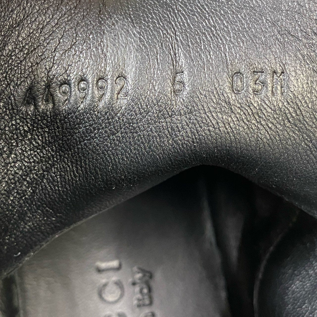 3i30 《美品》 GUCCI グッチ Blind for LOVE シュリーライン タイガーヘッド ハイカットスニーカー シューズ 449992 5サイズ ブラック カーフレザー メンズt18r