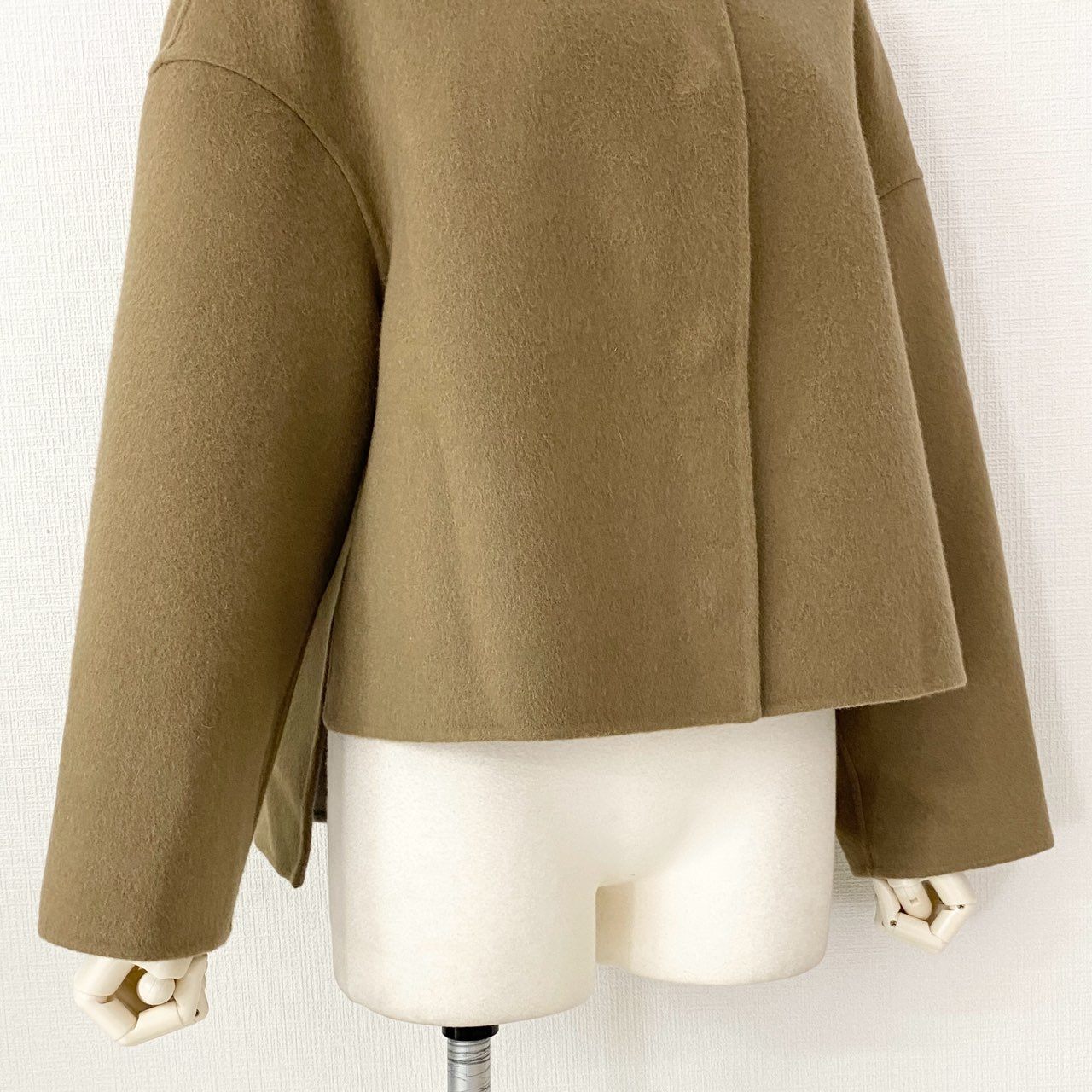 64i11 《未使用保管品》定価¥73,700 ADORE アドーア 2トーン リバージャケット 531-9250003 36 ブラウン カシミヤ混 CASHMERE