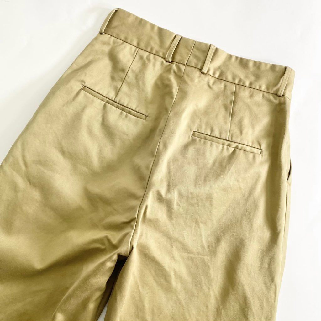 26f1 SOUMO ソウモ BIG TUCK CHINO ビッギタックチノ チノパンツ ワイドパンツ Mサイズ相当 ベージュ ロングパンツ メンズ 紳士用 男性用