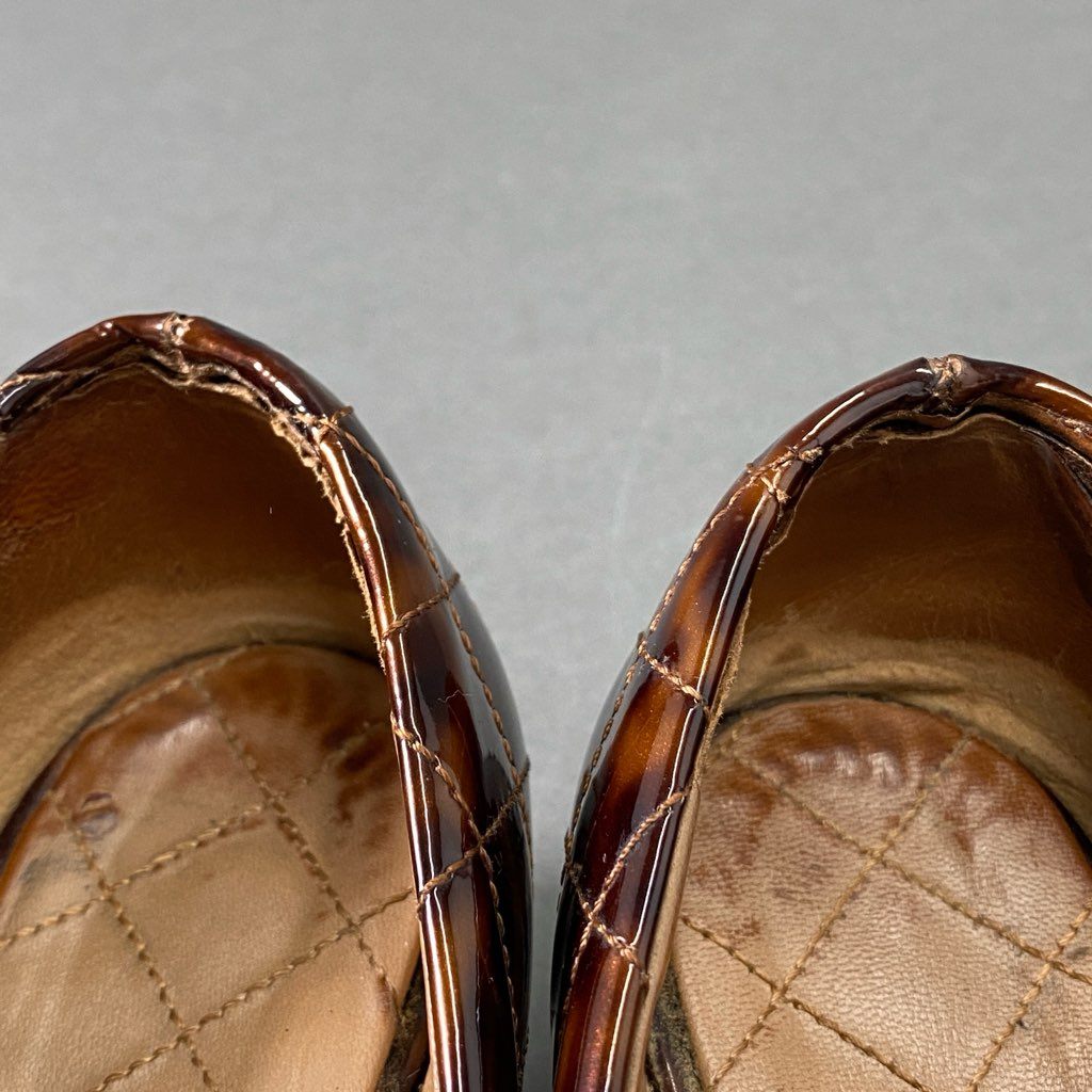 1b29 Salvatore Ferragamo サルヴァトーレ フェラガモ VARA ヴァラリボン レオパード パンプス ブラウン シューズ イタリア製 ヒョウ柄