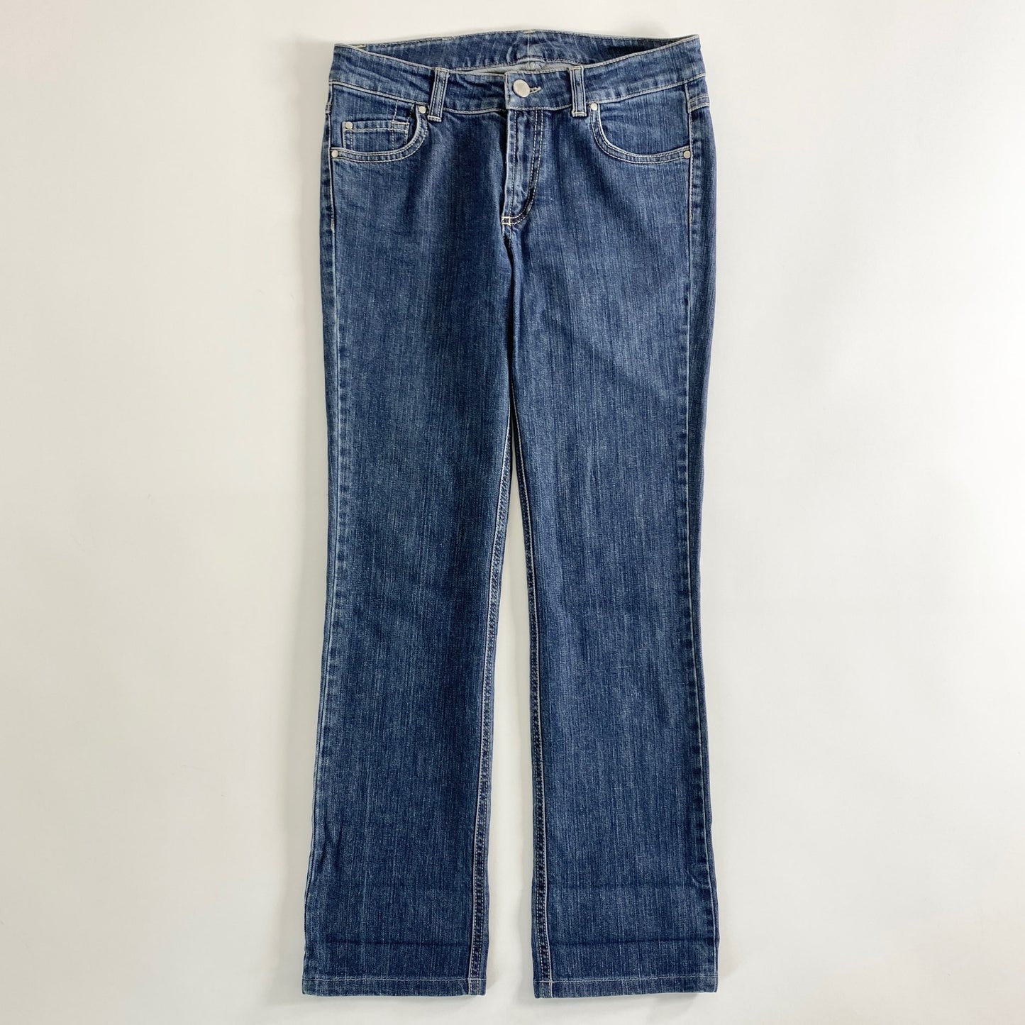25A26 イタリア製 Kiton NAPOLI キートン ナポリ コットンストレッチ デニムパンツ ジーパン 42 インディゴブルー レディース 女性用