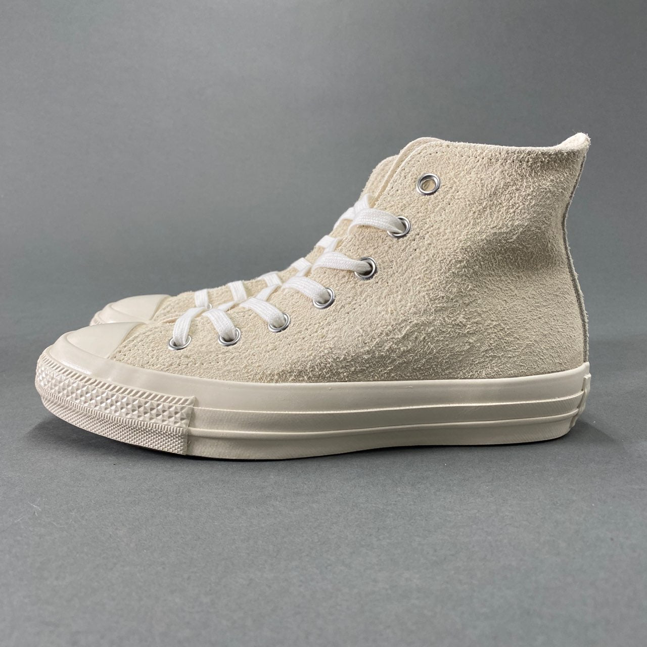 L9《未使用》converse コンバース × Ungrid アングリッド ALL STAR Hi 23.5cm アイボリー スウェード ハイカット スニーカー