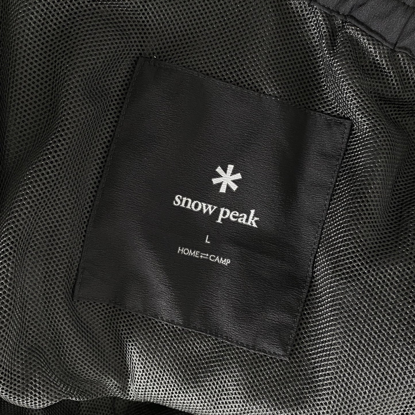 10a20 Snow Peak スノーピーク ナイロンパンツ ロングパンツ PA-21SU007 L ブラック ライトパンツ キャンプウェア ウエストゴム