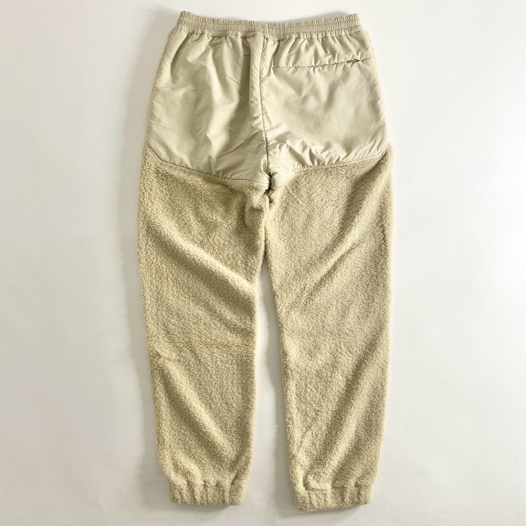 34c2 《美品》 MONCLER モンクレール PANTALONE SPORTIVE ボア フリースパンツ 44 ベージュ F20922A71200