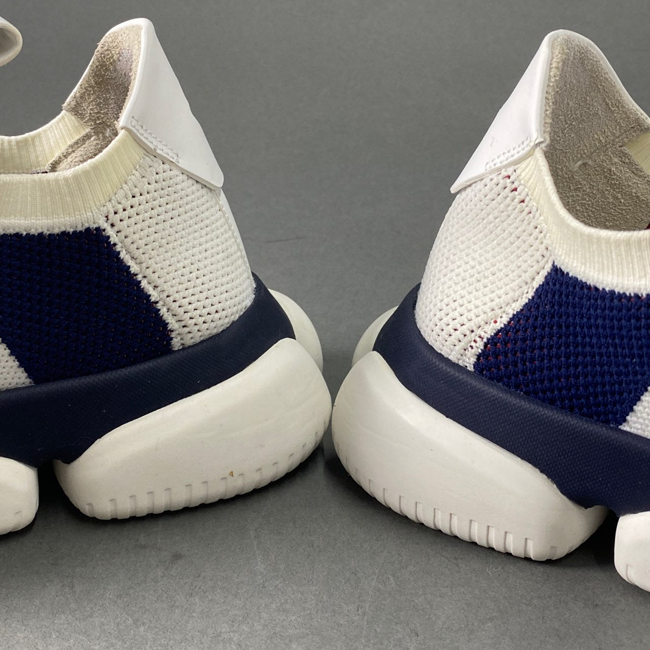 8a24 MONCLER モンクレール THE BUBBLE SNEAKER ローカットスニーカー シューズ レースアップ 41 ホワイト トリコロール スポーツシューズ