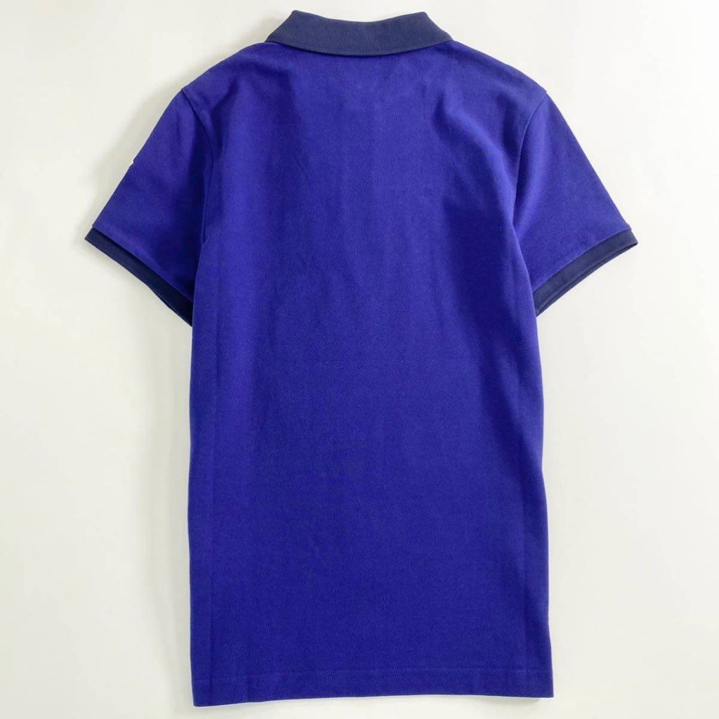 6e19-12 未使用タグ付☆MONCLER モンクレール ロゴワッペンポロシャツ サイズS ネイビー MAGLIA POLO MANICA マリアポロマニカ メンズ 夏