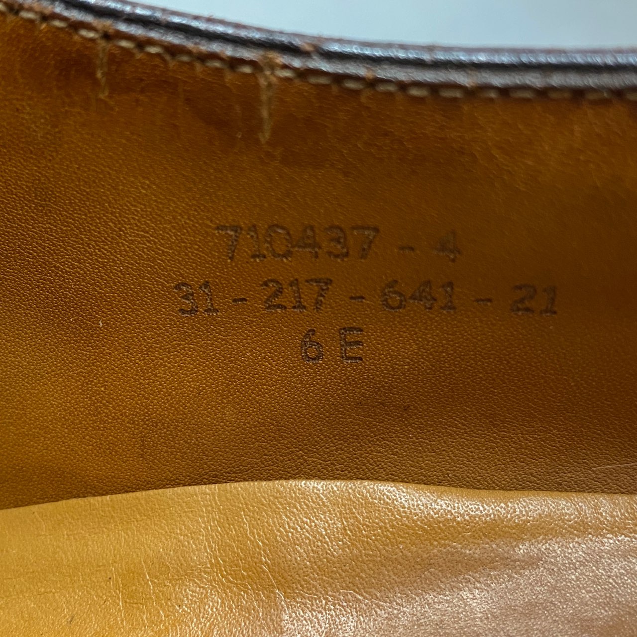 2L10 フランス製 J.M.WESTON ジェイエムウエストン GOLF ゴルフ Uチップ ドレスシューズ 6E《24.5~25cm程) ブラウン レザー