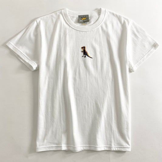 55-2b13 《美品》 BASQUIAT バスキア 00’s デッドストック 展覧会限定 アートTシャツ ホワイト 日本製 ジャン=ミシェル バスキア カットソー TEE 絵画