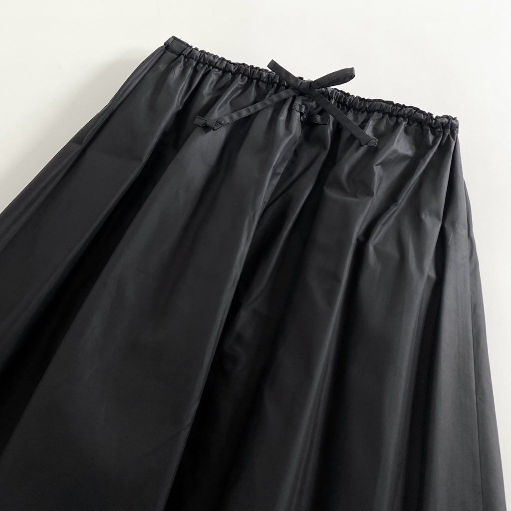 47b5 Jean Paul GAULTIER FEMME ジャンポールゴルチエ ロングスカート フレアスカート 40 ブラック ポリエステル100% レディース