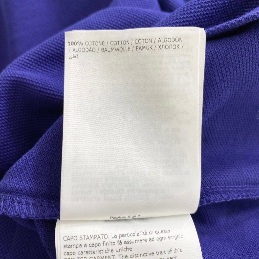7e19-2 タグ付 MONCLER モンクレール ロゴワッペンポロシャツ サイズS ネイビー MAGLIA POLO MANICA C マリアポロマニカ 半袖
