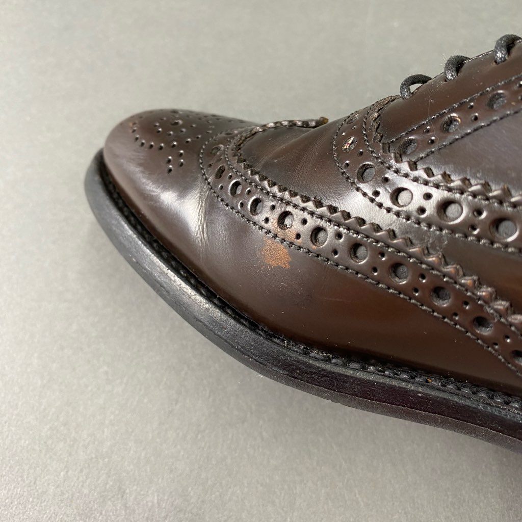 2c1 Church's チャーチ フルブローグ BURWOOD バーウッド ウイングチップ ドレスシューズ レザーシューズ 革靴 サイズ36.5 ダークブラウン レザー レディース
