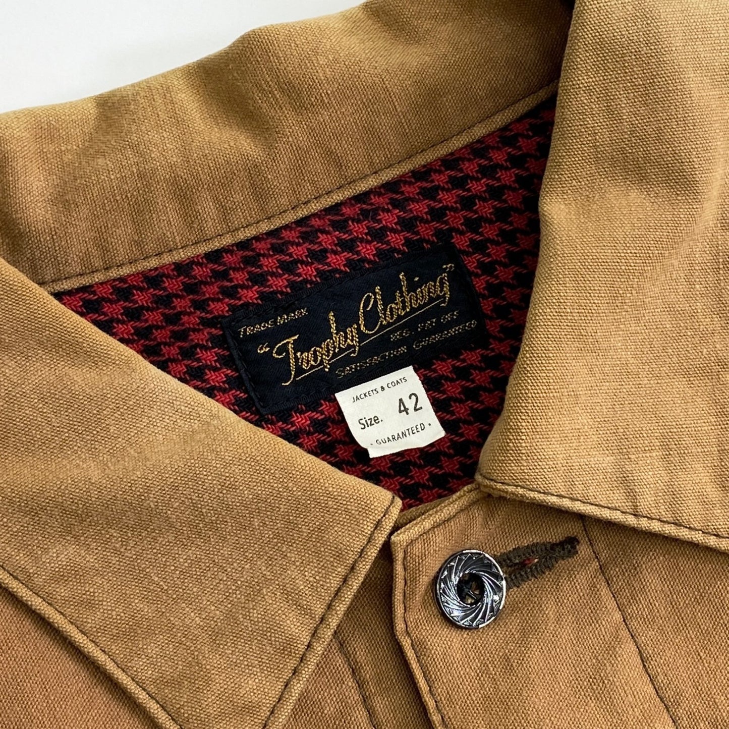 73k12 Trophy Clothing トロフィークロージング カバーオールジャケット XL キャメル コットン100% 日本製