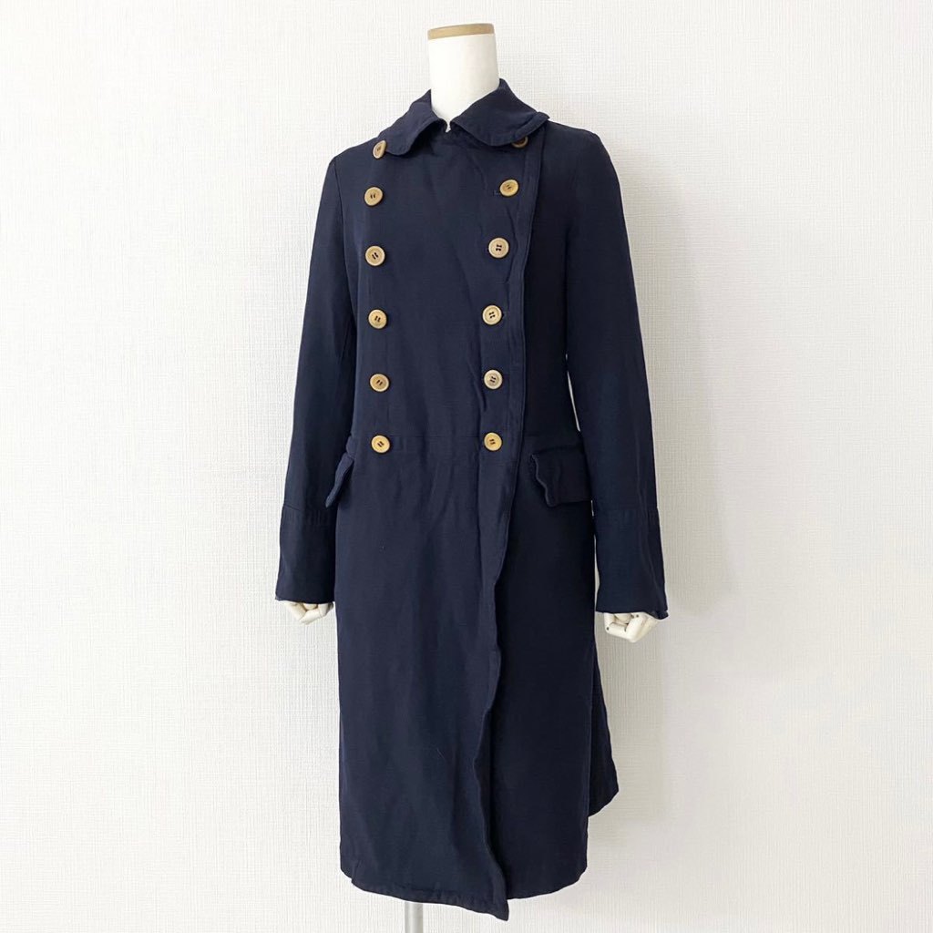 65j29 COMME des GARCONS COMME des GARCONS コムデギャルソン コムデギャルソン コムコム ロングコート AD2012 RJ-C002 XS ダークネイビー ポリエステル100% レディース