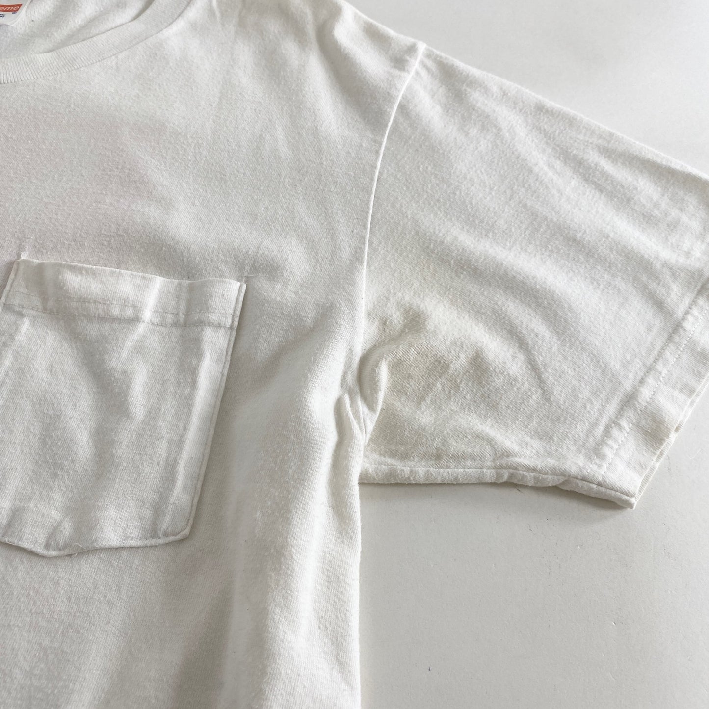 45L2 USA製 Supreme シュプリーム 14SS ANTIHERO Logo Pocket Tee L ホワイト アンチヒーロー Tシャツ カットソー