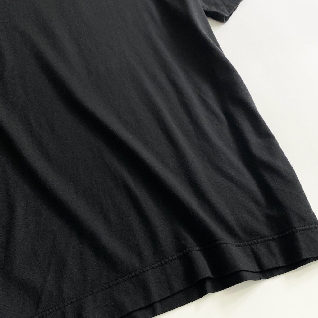 51b25 《極美品》 タグ付き FEDELI フェデーリ オーガニックコットンTシャツ 52 ブラック Vネック カットソー インナー TEE イタリア製