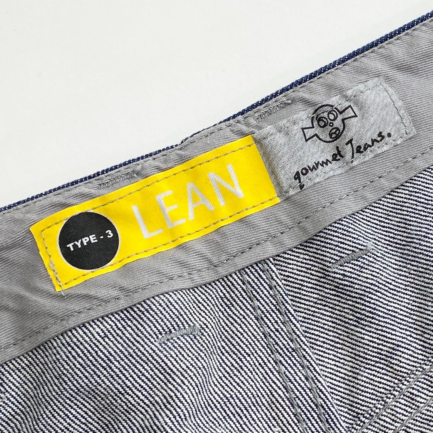 72k11《美品》gourmet jeans グルメジーンズ TYPE-3 Lean テーパードシルエット デニムパンツ ジーンズ 30 インディゴ コットン100%