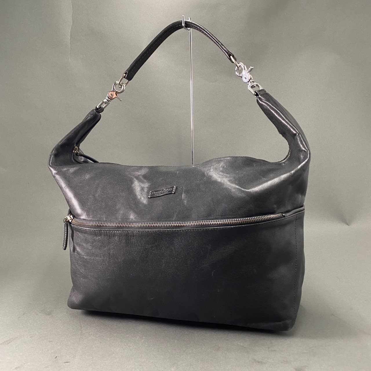 Fb9 Daniel&Bob ダニエル&ボブ イタリア製 JASMINE ジャスミン ワンショルダーバッグ ハンドバッグ ブラック レザー MADE IN ITALY