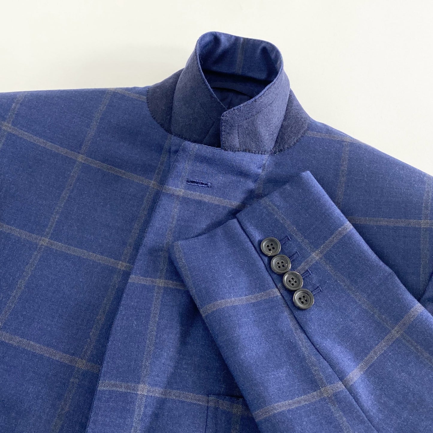 3C13 Brioni ブリオーニ 2B テーラードジャケット ウィンドペン ネイビー 48C メンズ