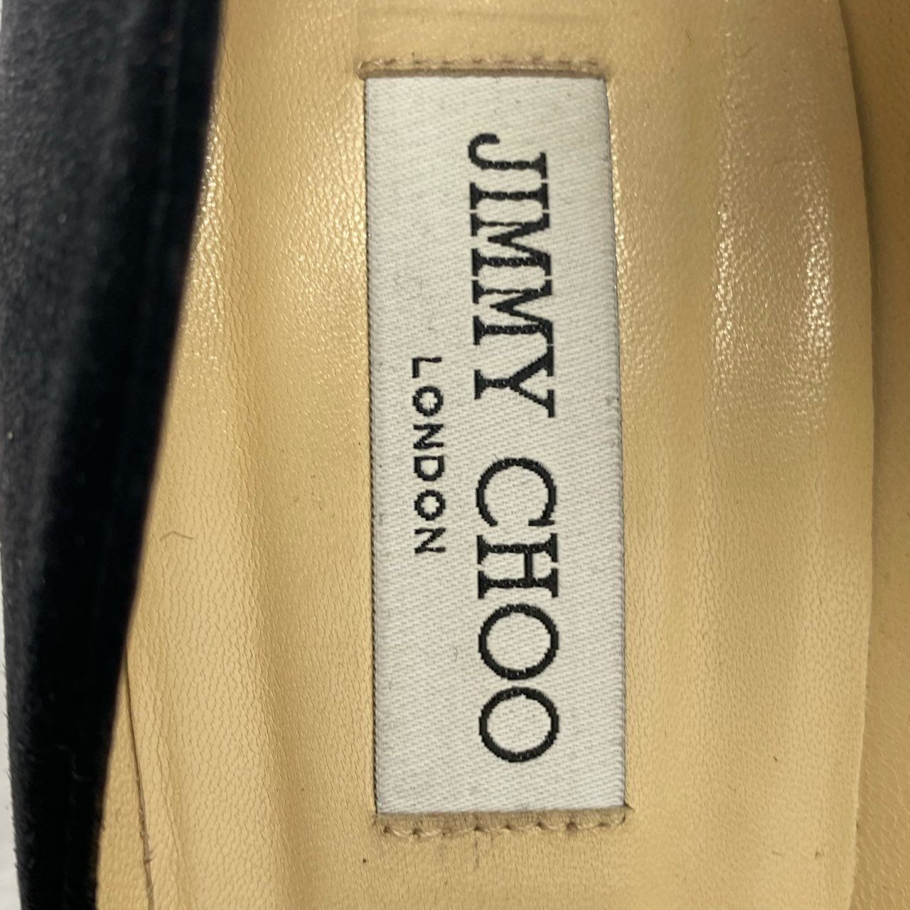 4c8-2 JIMMY CHOO ジミーチュウ イタリア製 ハイヒール パンプス シューズ 38 ブラック スエード レザー MADE IN ITALY