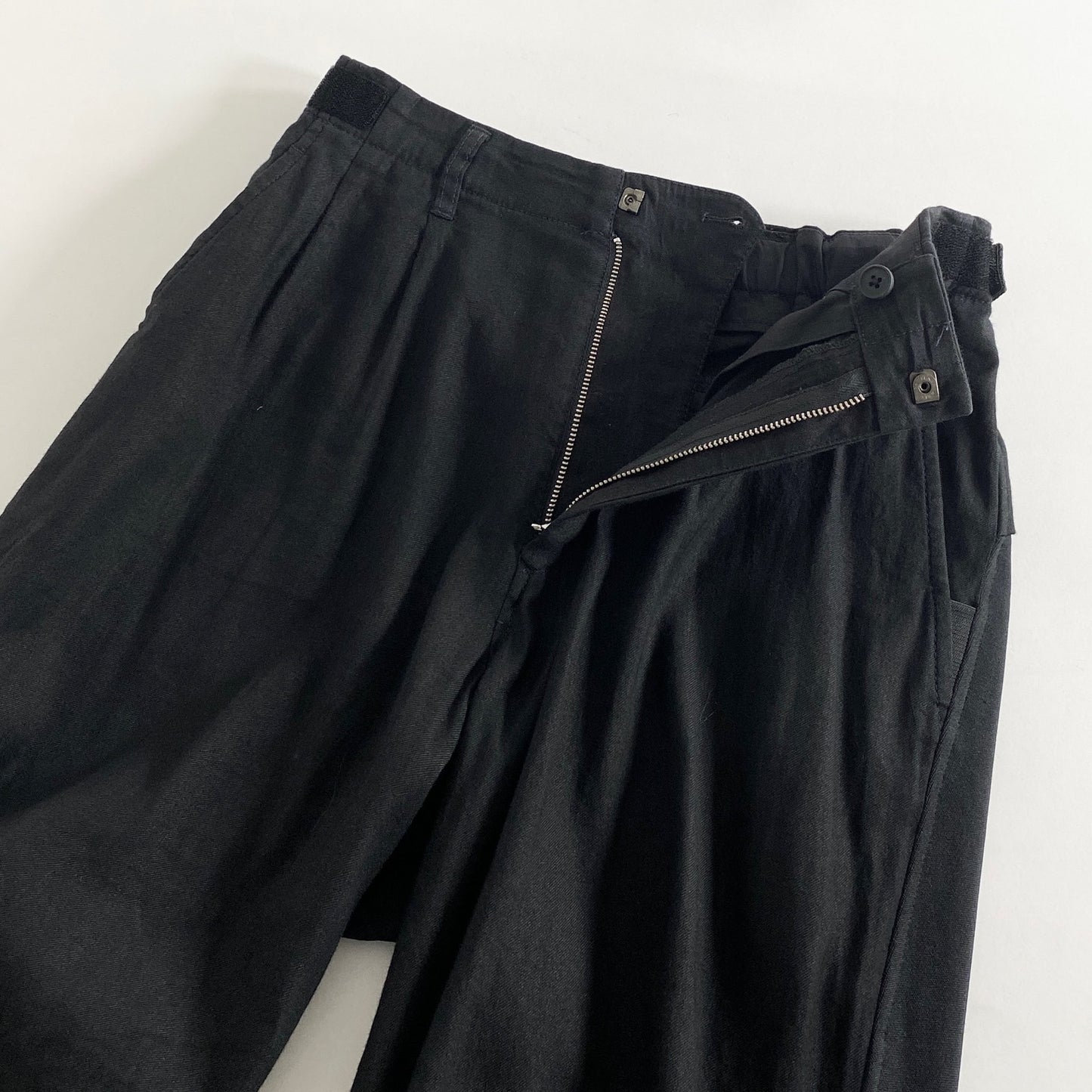 43k29 Y-3 ワイスリー adidas アディダス Yohji Yamamoto ヨウジヤマモト サルエル レイヤードパンツ XS ブラック ボトムス