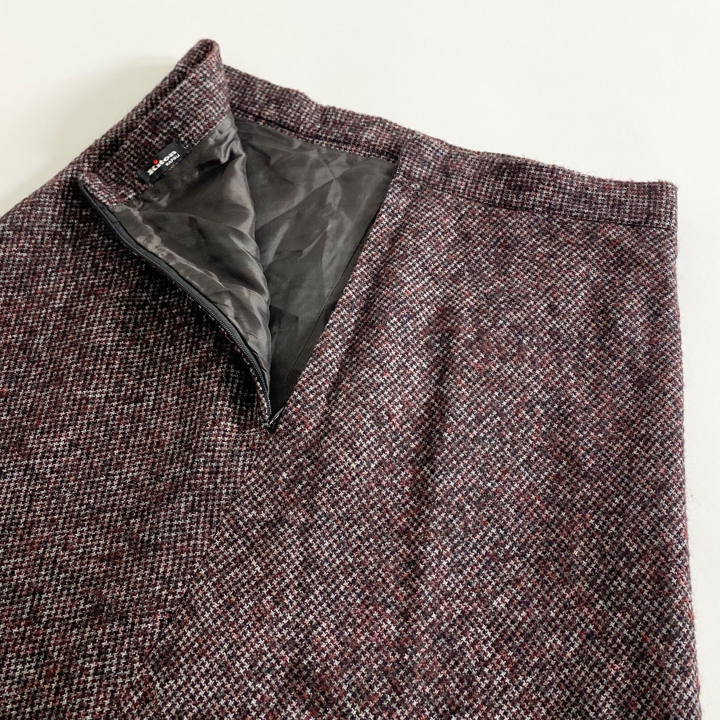 19a20 イタリア製 Kiton キートン マーメイドスカート ロングスカート カシミヤ混 アルパカ混 42 マルチカラー チェック