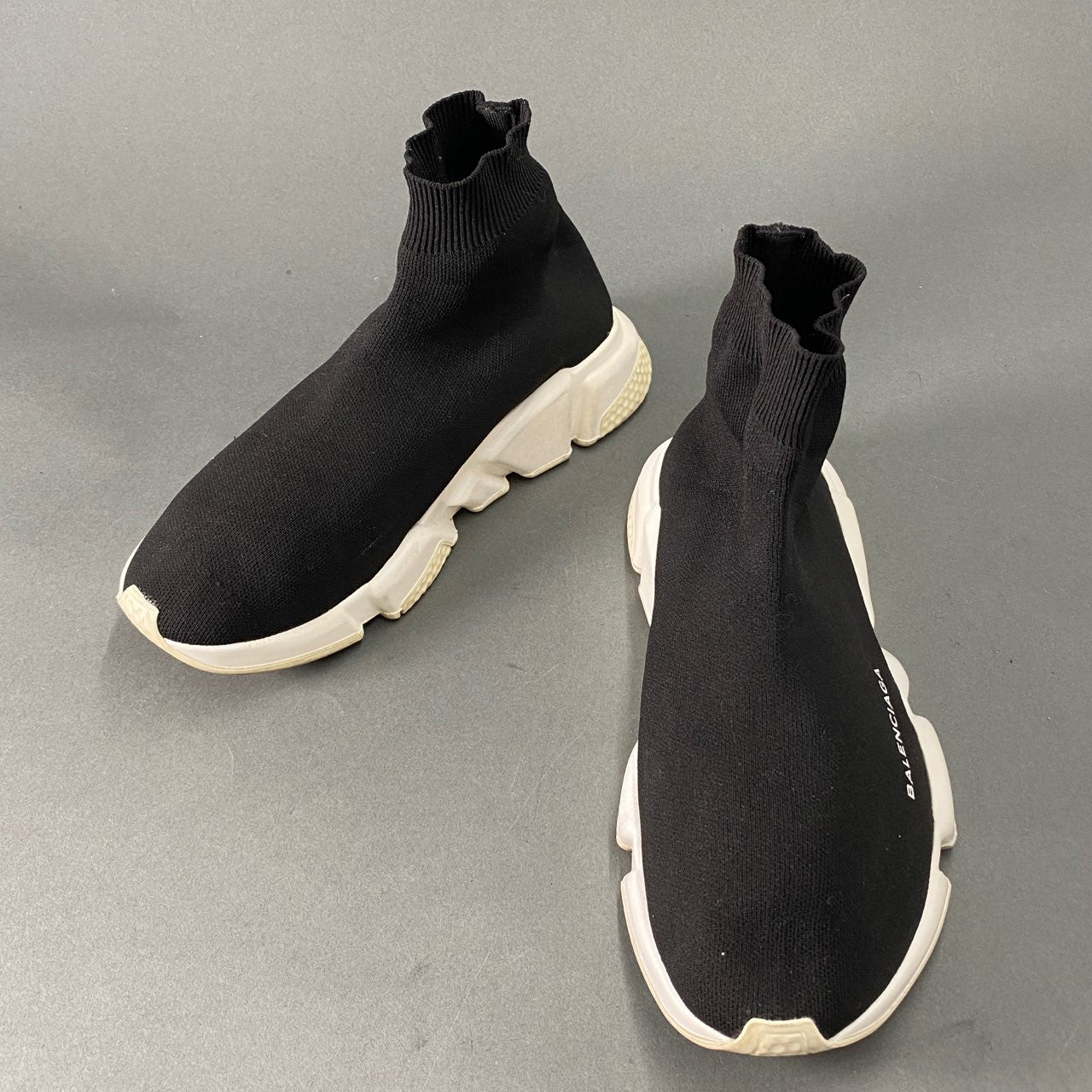 2L21 BALENCIAGA バレンシアガ スピードトレーナー ソックススニーカー 41 ブラック 483502 シューズ イタリア製