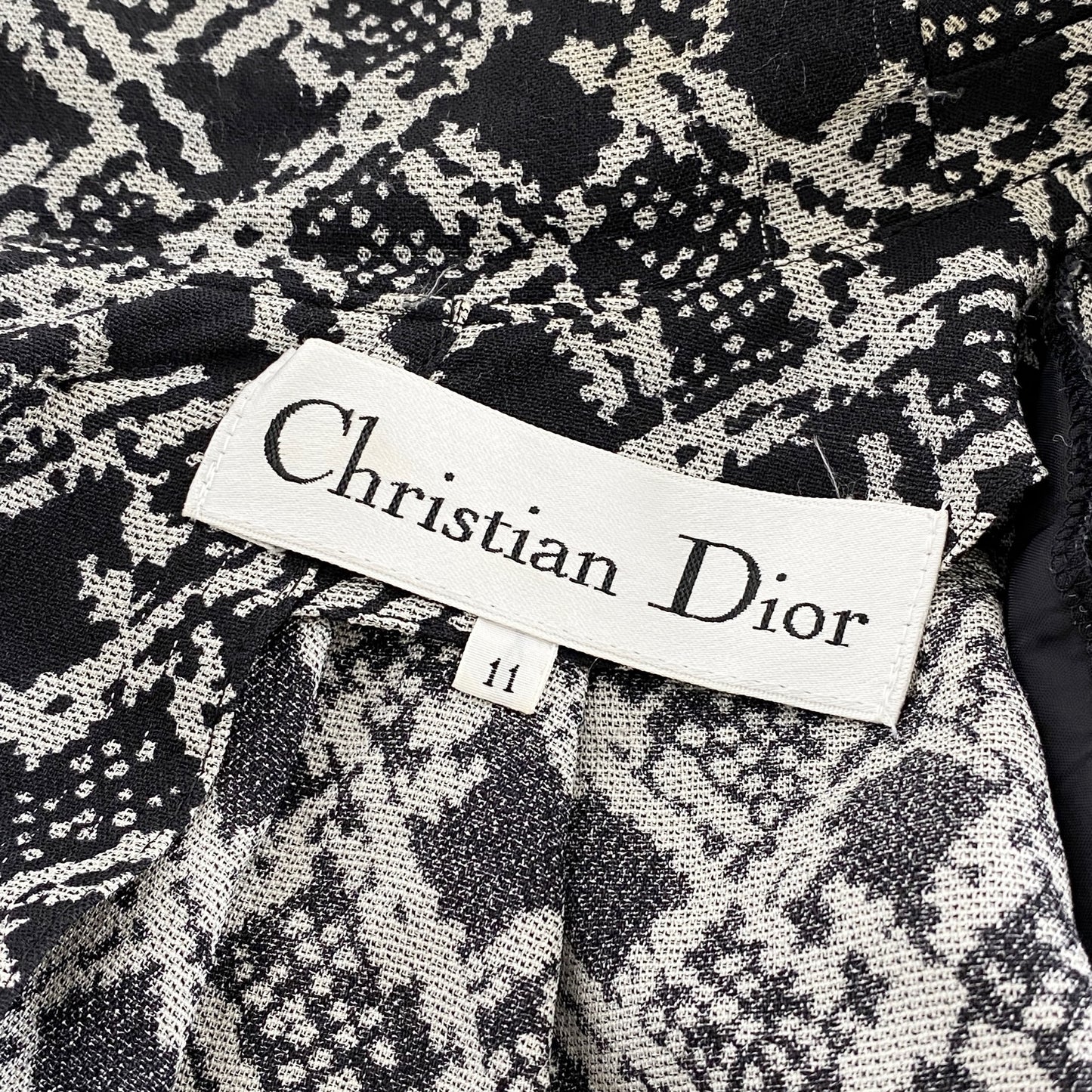 4L9 Christian Dior クリスチャン ディオール ボウタイシルクワンピース 11 ブラック silk100% ドレス レトロ ヴィンテージ