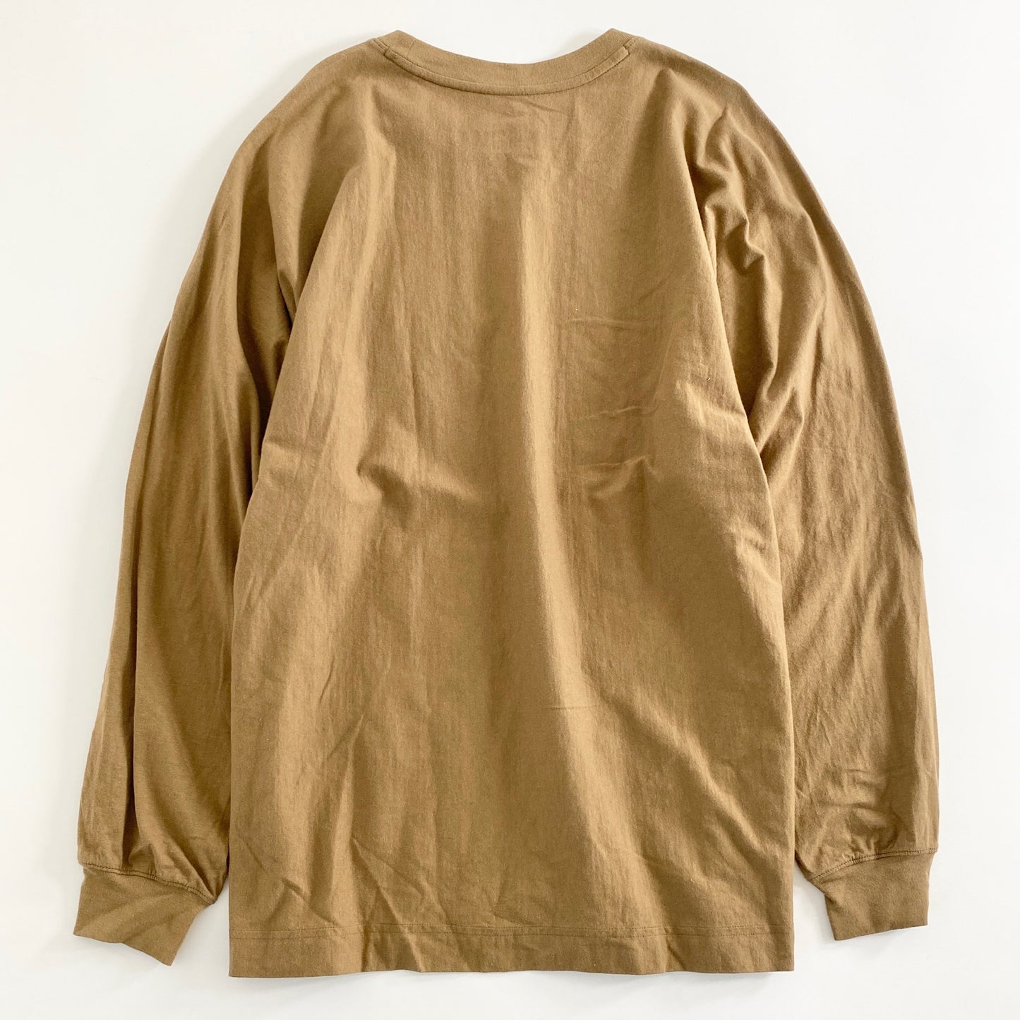 12a21 日本製 HOMME PLISSE ISSEY MIYAKE オムプリッセ イッセイミヤケ ロンT ロングスリーブカットソー 2 ブラウン 長袖 無地 コットン100%