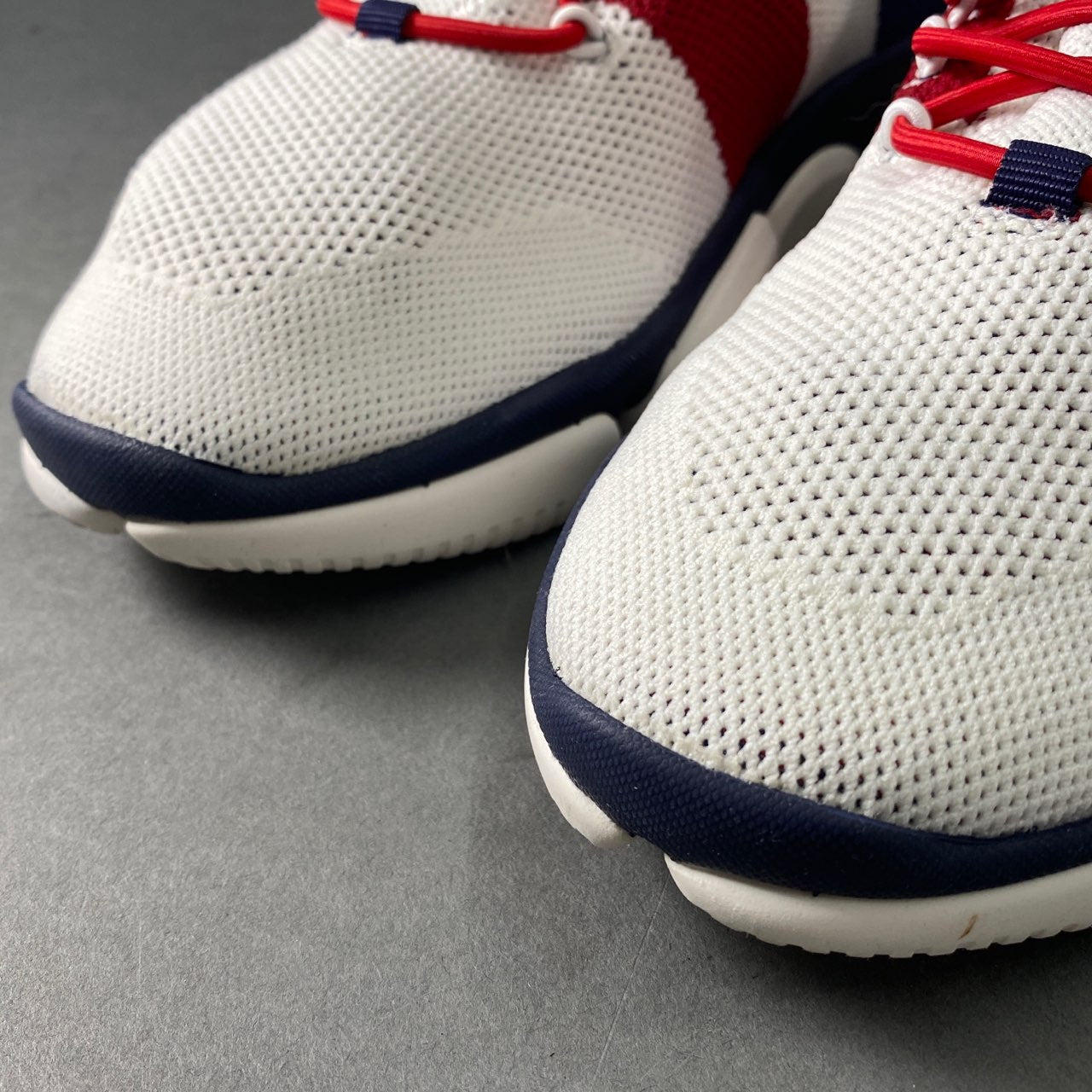 8a24 MONCLER モンクレール THE BUBBLE SNEAKER ローカットスニーカー シューズ レースアップ 41 ホワイト トリコロール スポーツシューズ